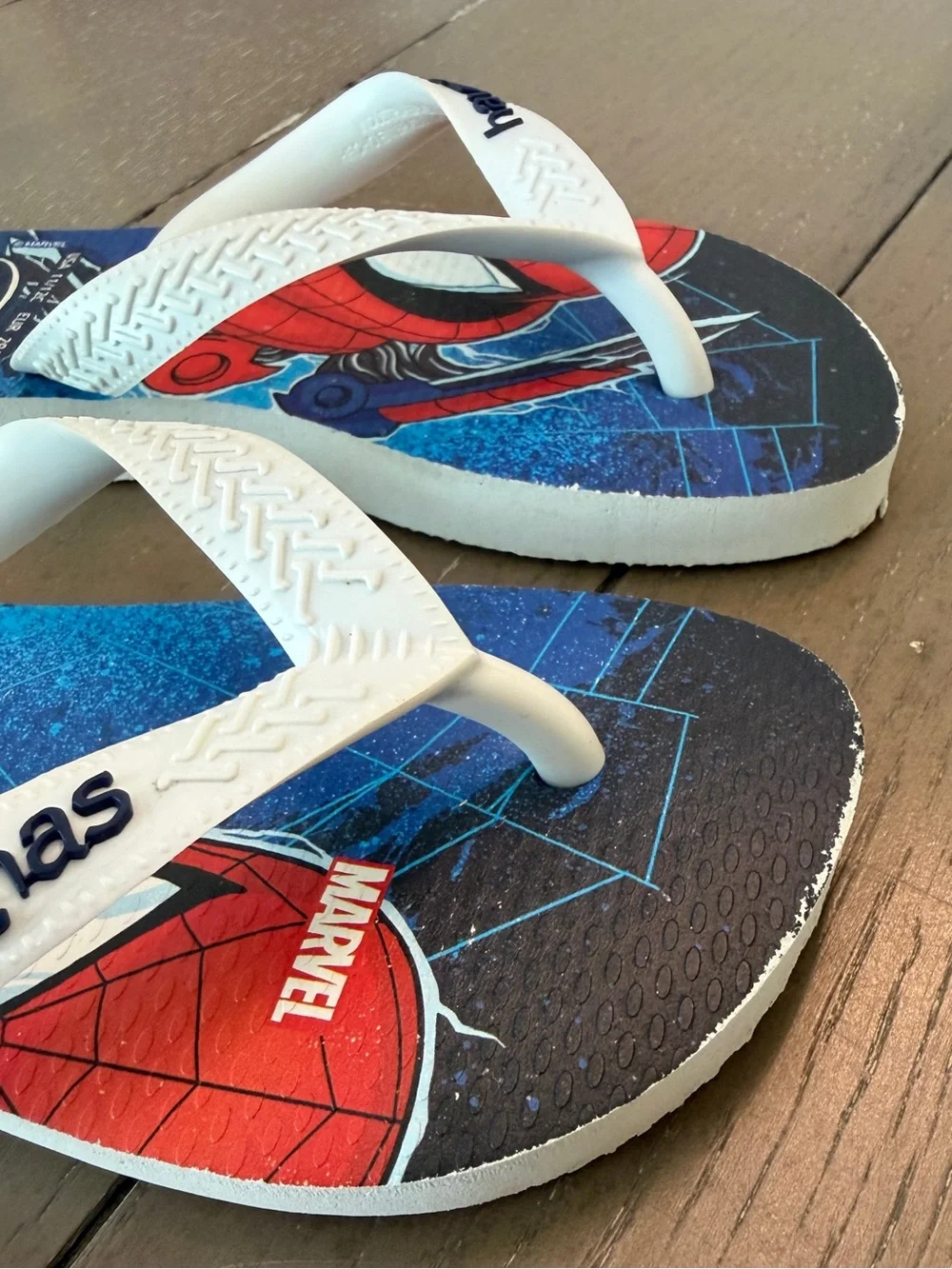 Havaianas Kids Marvel Spider-Man Flip Flops/Sandals Size 11/12C